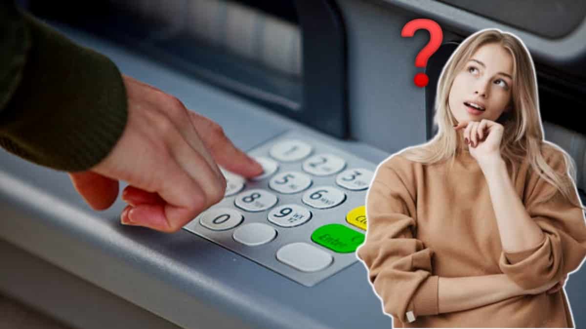 ATM machine pin number