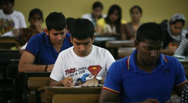 Students busy on exam