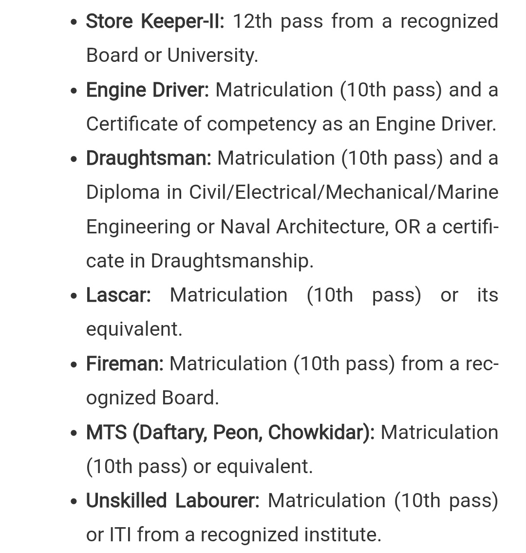 Qualification